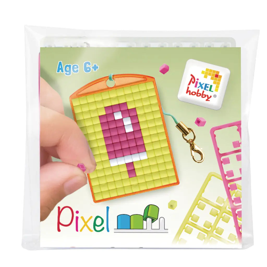 Pixel Medallion Keychain - Ice Cream 23166