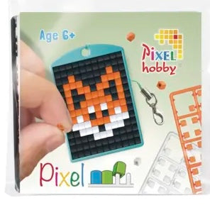 Pixel Medallion Keychain - Fox 23100
