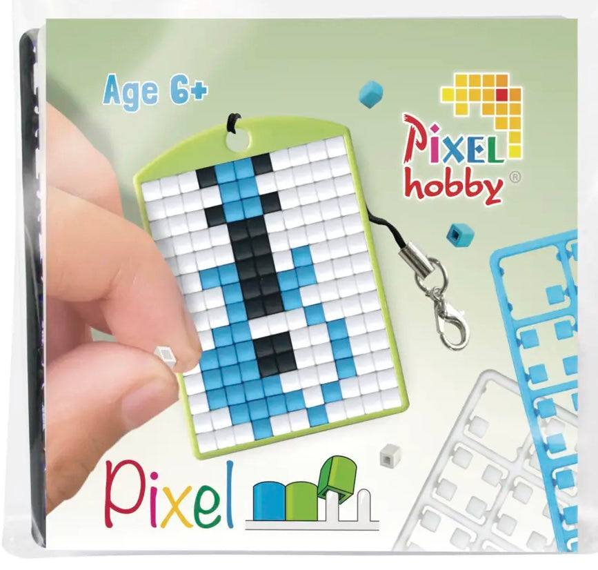 Pixel Medallion Keychain - Guitar 23102