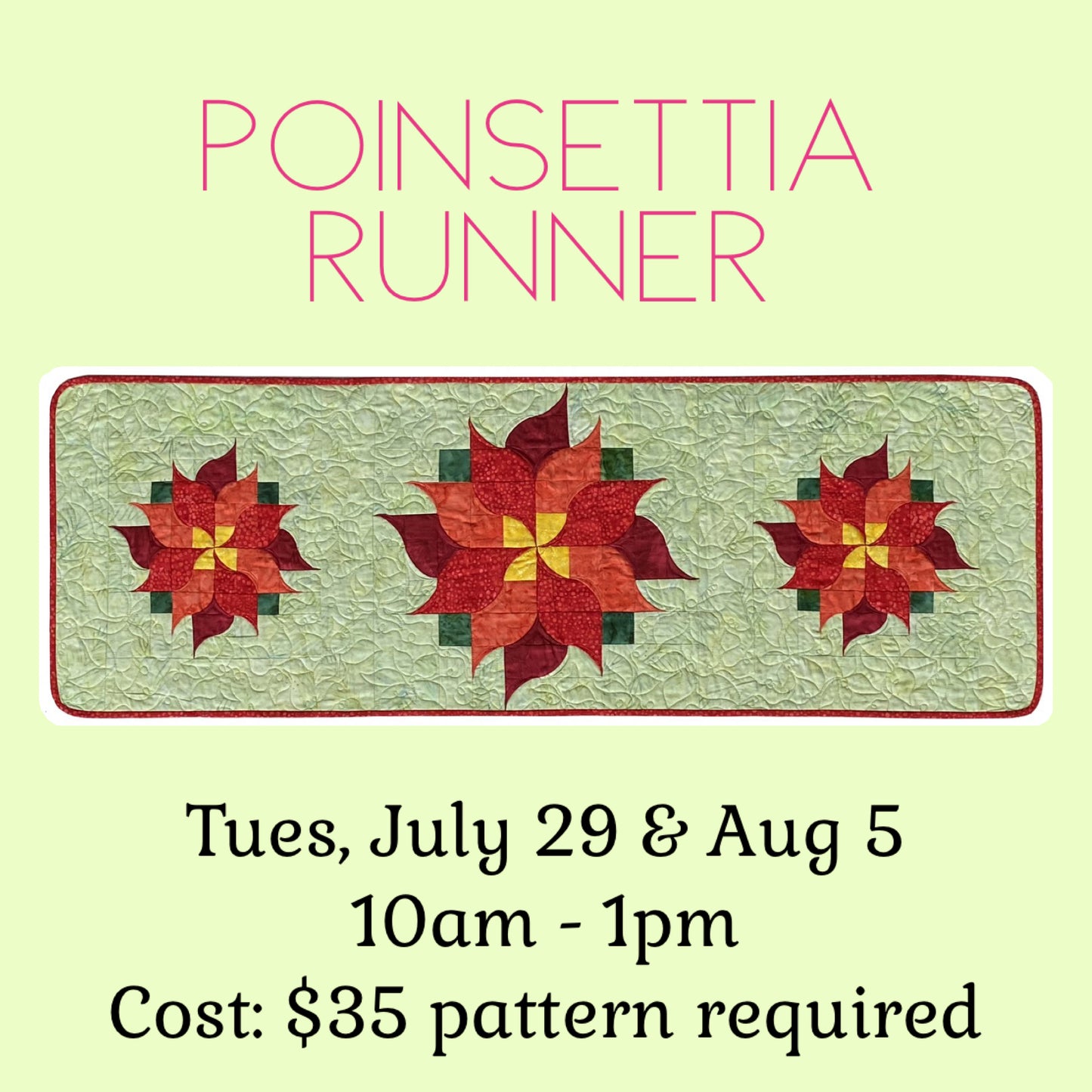 Poinsettia Runner