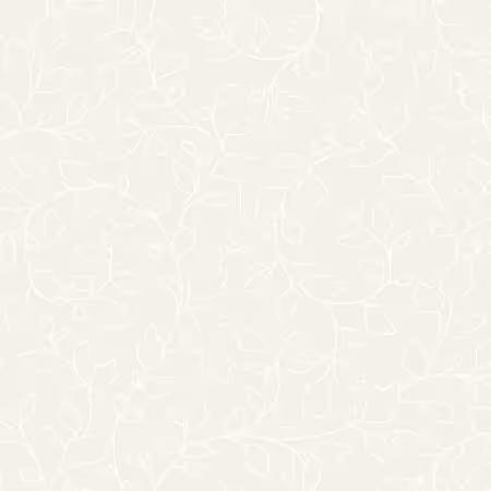 Leaves/Vine White on Ecru - RA134881-01