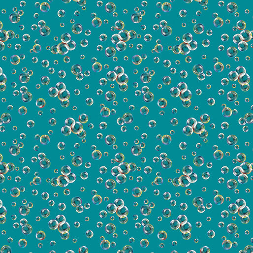 Under The Sea Sea Bubbles Teal 16534-84