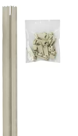 Zippers by the Yard - Natural ZIPYD-130
