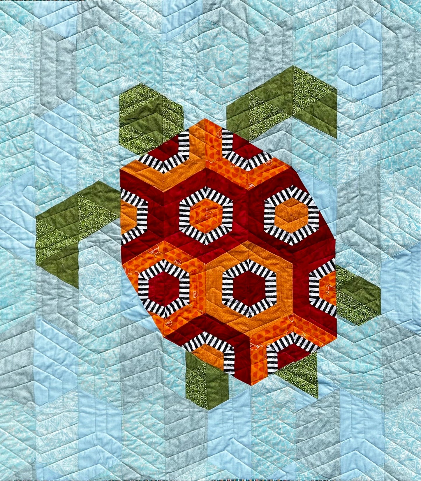 Tully the Turtle Baby Quilt Kit Boy