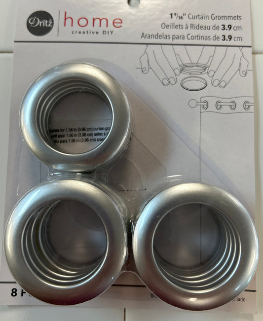 Curtain Grommet Large Silver- 44363
