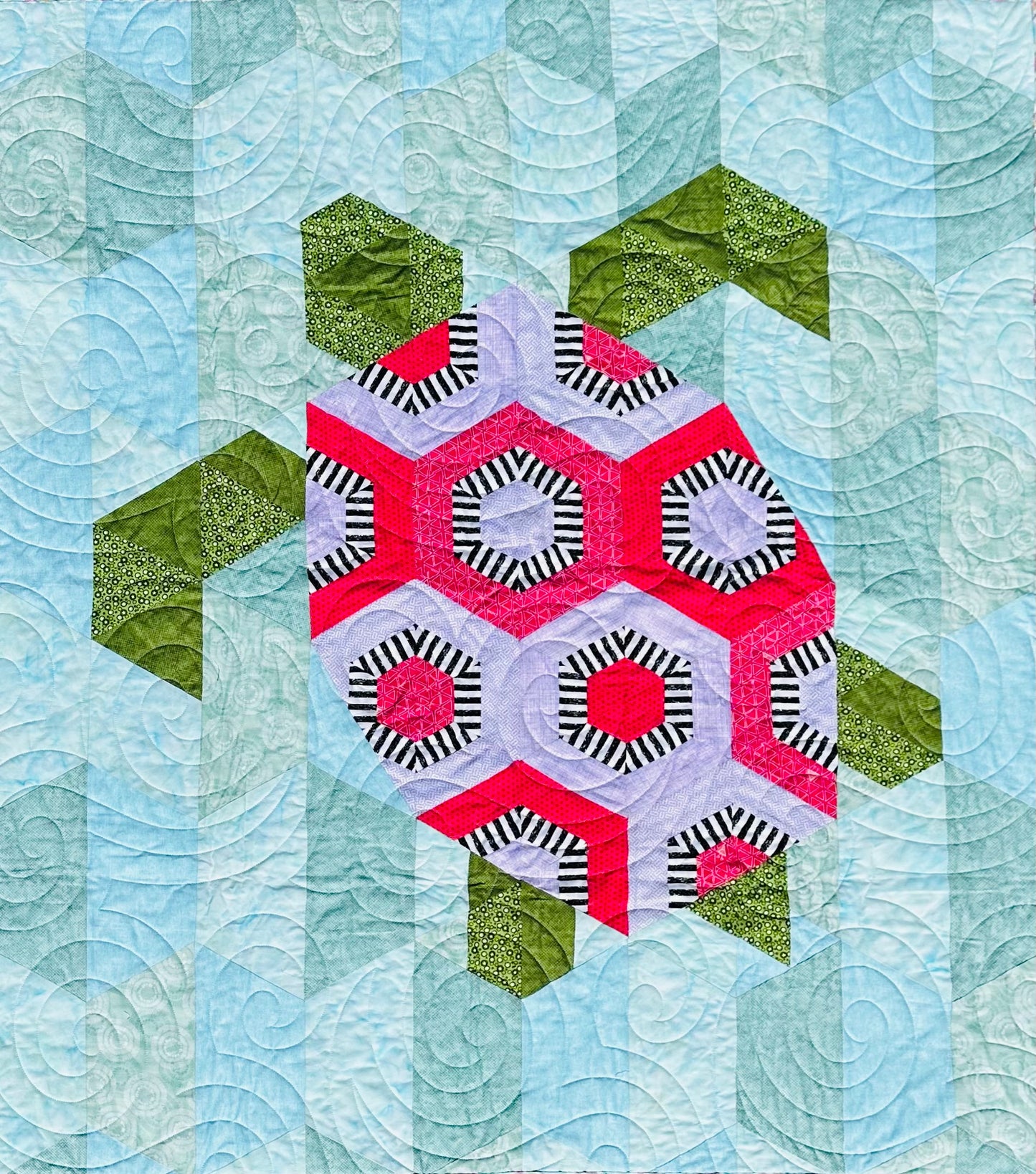 Tully the Turtle Baby Quilt Kit Girl