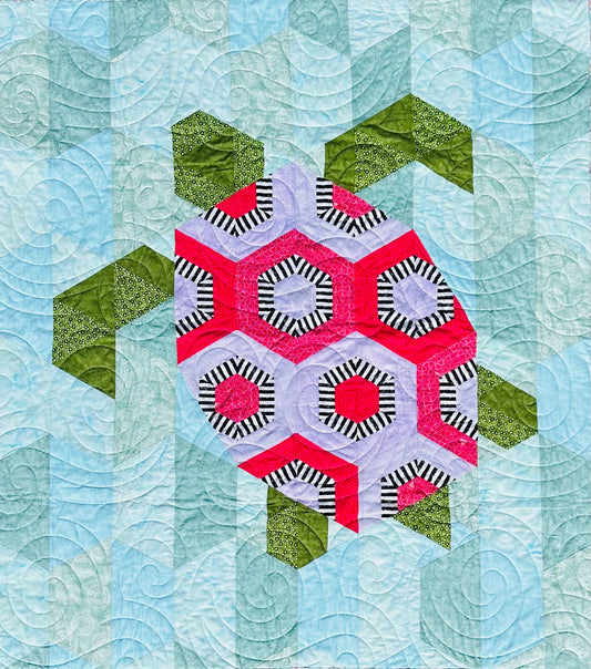 Tully the Turtle Baby Quilt Kit Girl