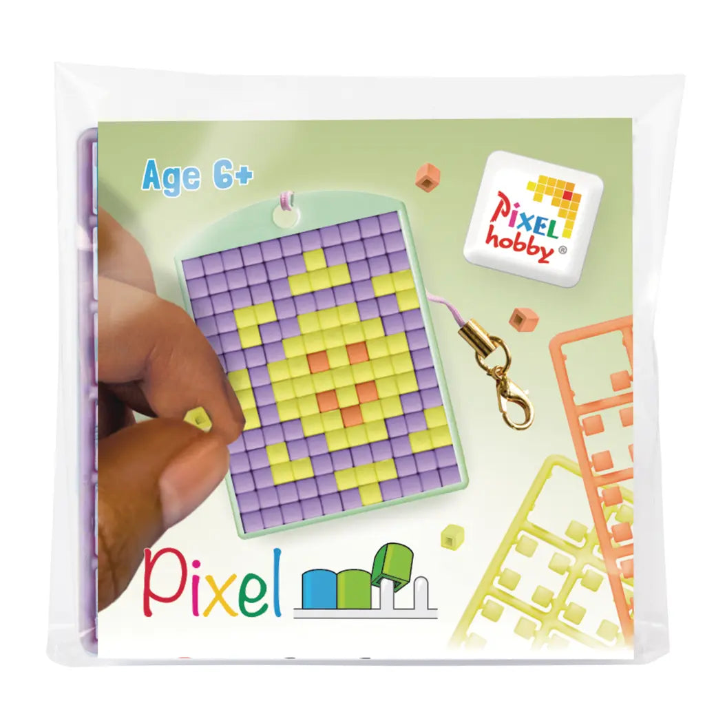 Pixel Medallion Keychain - Sun 23165
