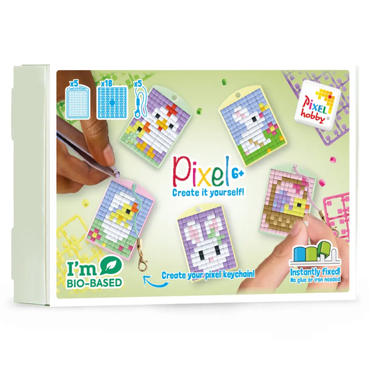 Pixel Keychain 5 Pack - Easter 23908