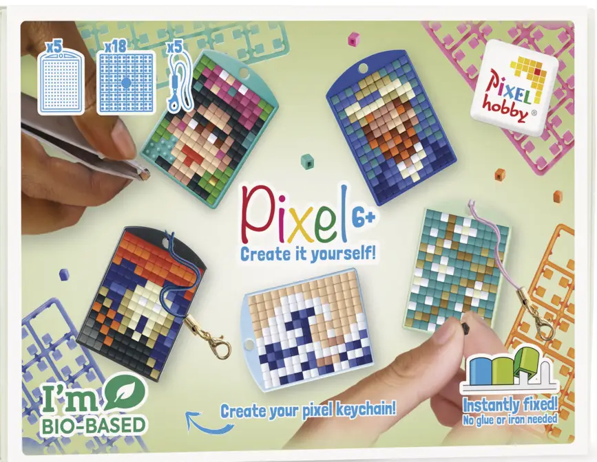 Pixel Keychain 5 Pack - Art 2- 23910