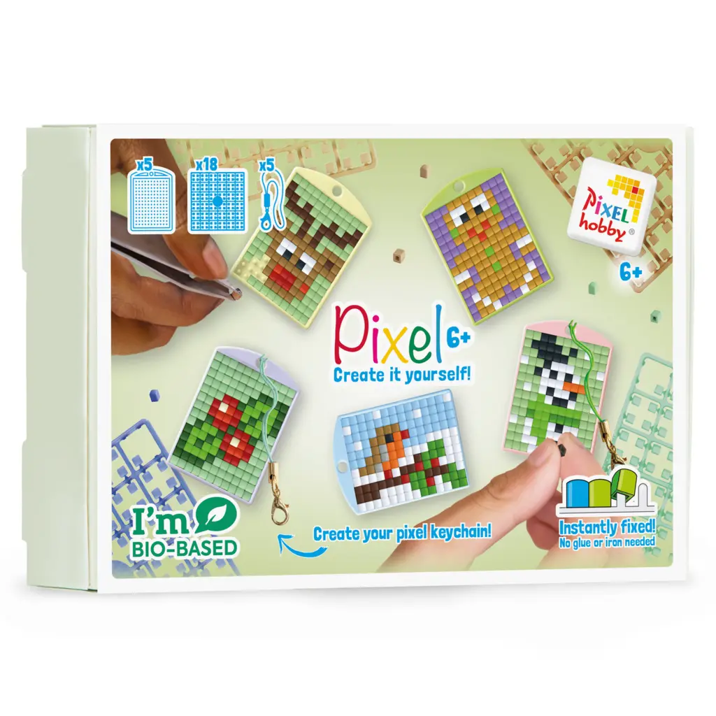 Pixel Keychain 5 Pack - Christmas II 23911