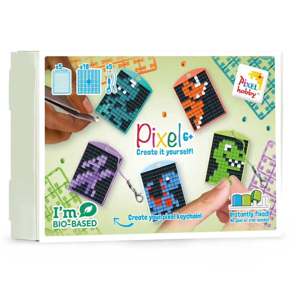Pixel Keychain 5 Pack - Dinos 23913