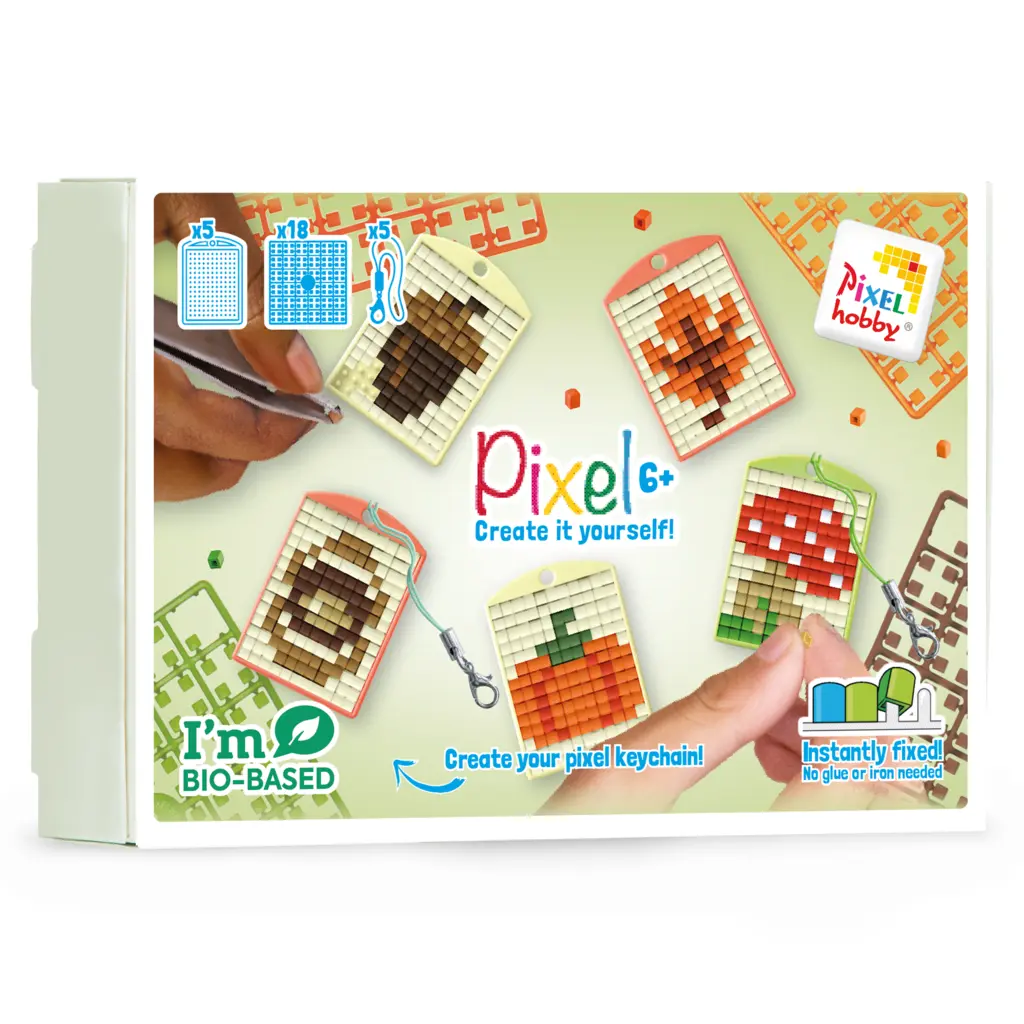 Pixel Keychain 5 Pack - Fall - 23914