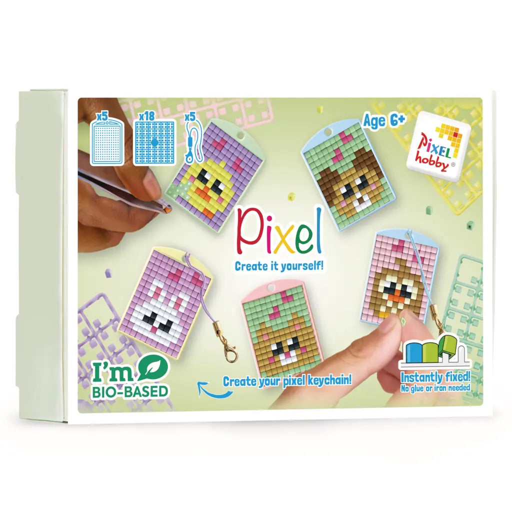 Pixel Keychain 5 Pack - Kawaii Pets 23924