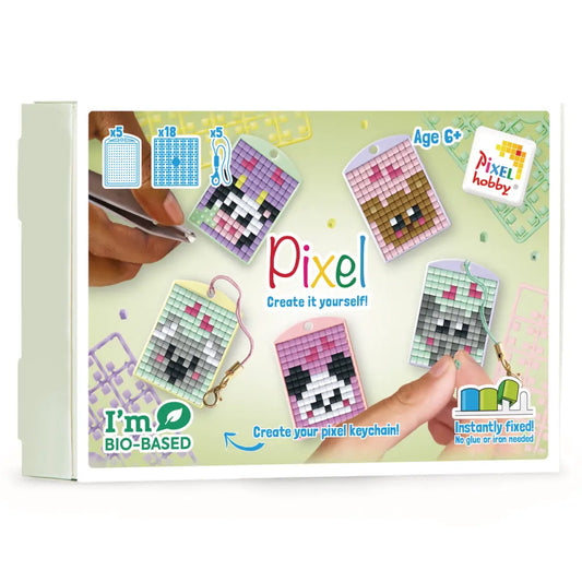 Pixel Keychain 5 Pack - Kawaii Wild Animals 23925
