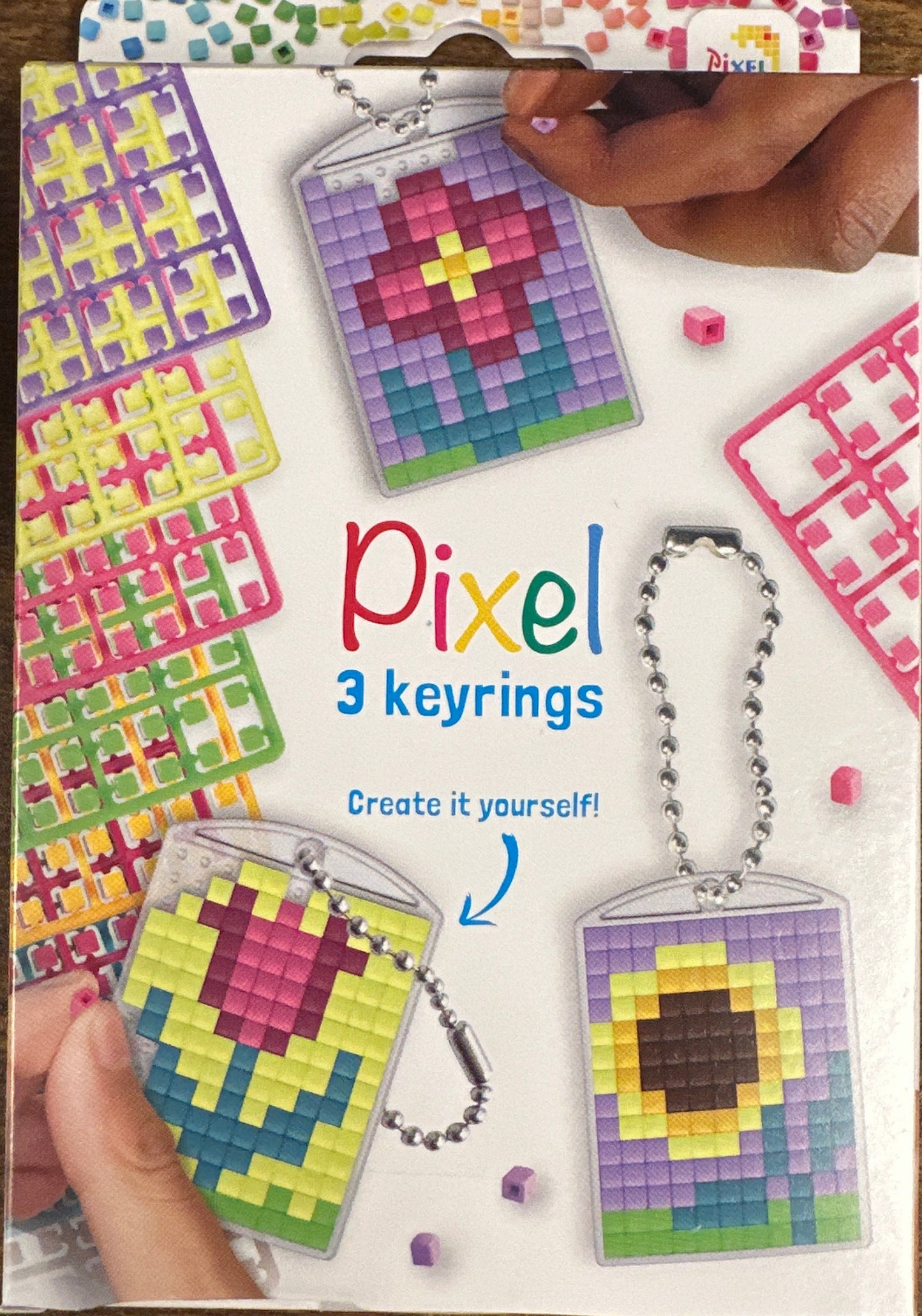 Pixel Keychain 3 Pack - Flowers 20133
