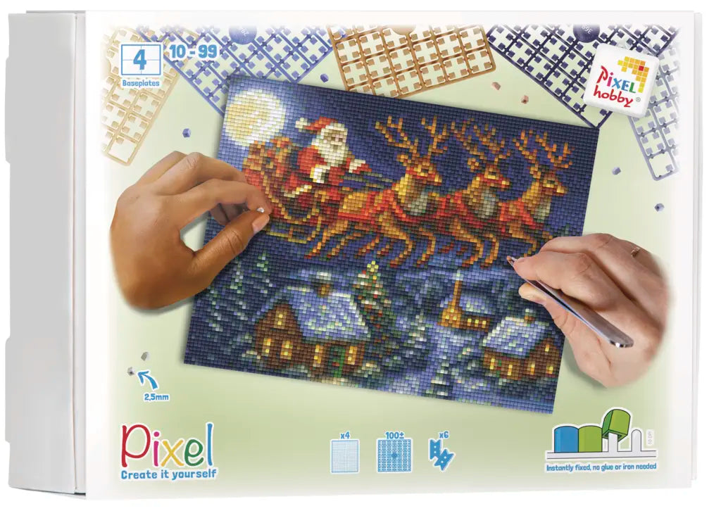 Pixel Classic 4BP - Santa with Reindeer 90295