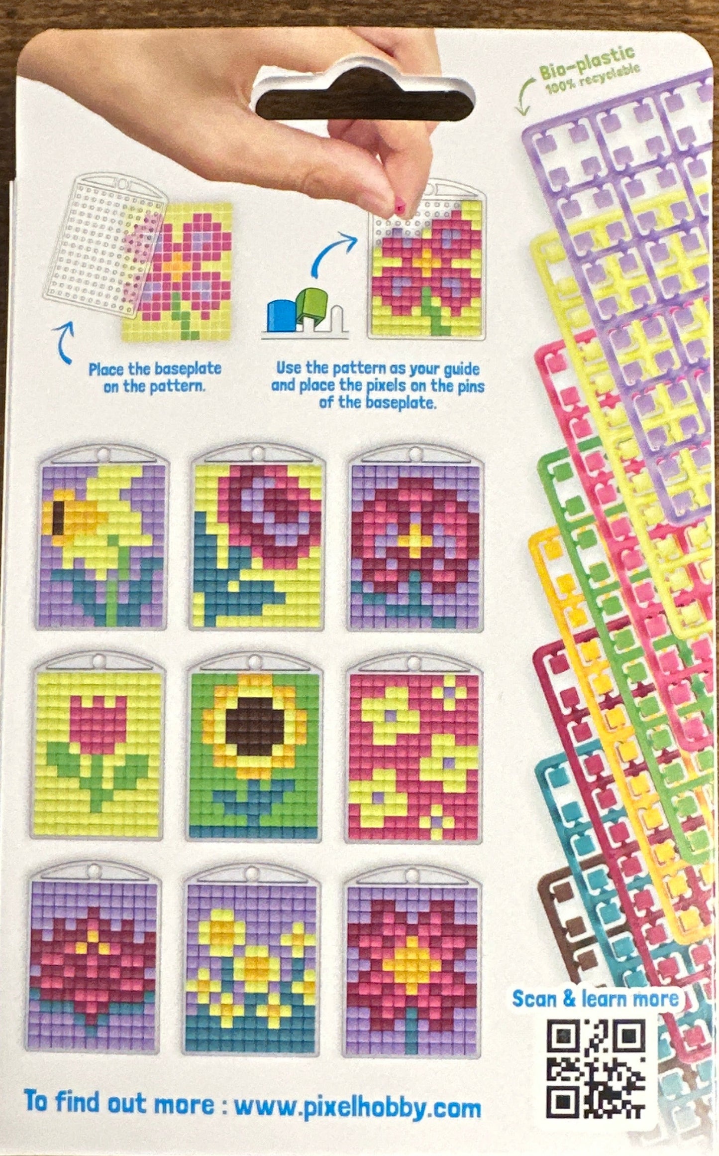 Pixel Keychain 3 Pack - Flowers 20133