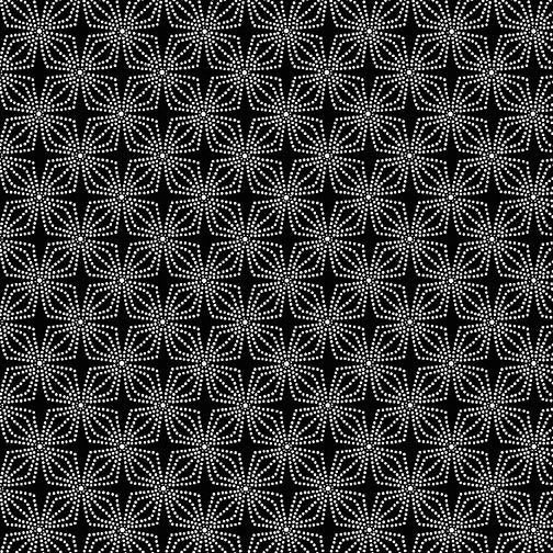 Geo Bloom Black/White - 9806-90