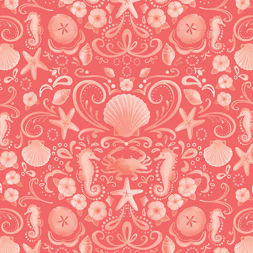 Beach Retreat Seaside Tonal Coral