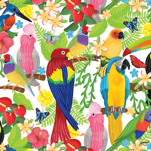 Island Time Birds in Paradise - Multi - 14685-99
