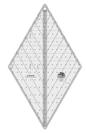 Creative Grids Quilt Ruler 60 Degree Diamond - CGR60DIA