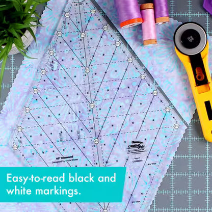 Creative Grids Quilt Ruler 60 Degree Diamond - CGR60DIA