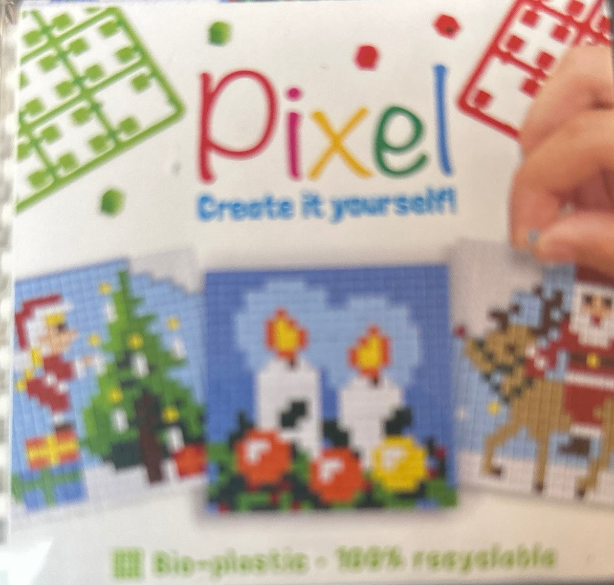 Pixel Classic 3 Pack - Christmas Candle Santa 29001