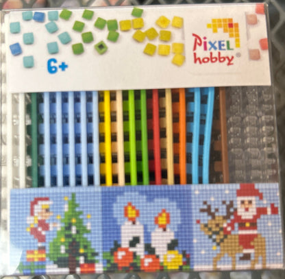 Pixel Classic 3 Pack - Christmas Candle Santa 29001