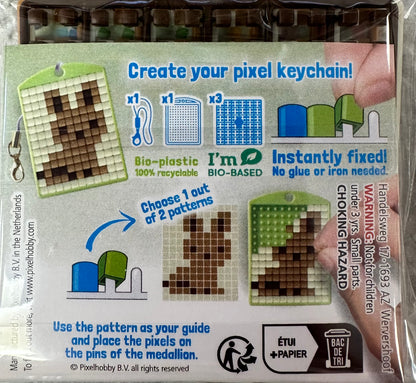 Pixel Medallion Keychain - Dog 23107