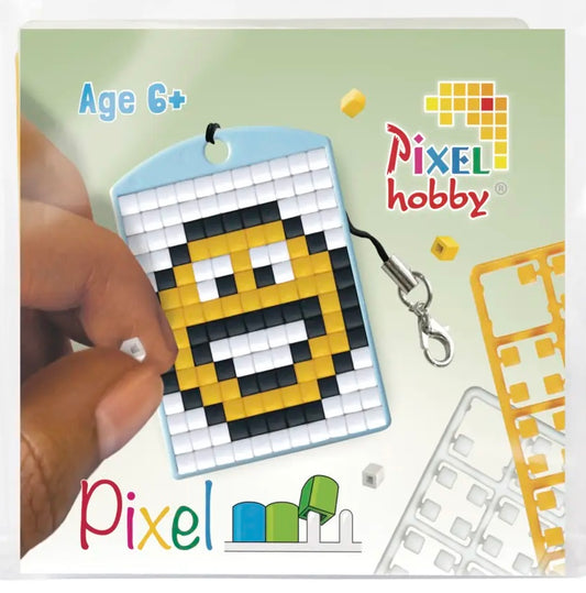Pixel Medallion Keychain - Emoji 23108