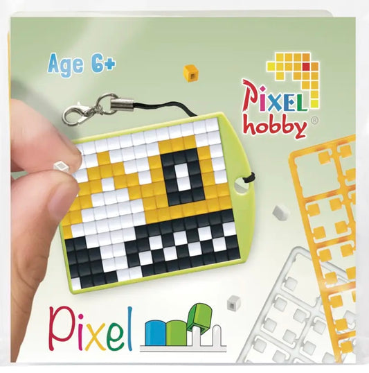 Pixel Medallion Keychain - Excavator 23115