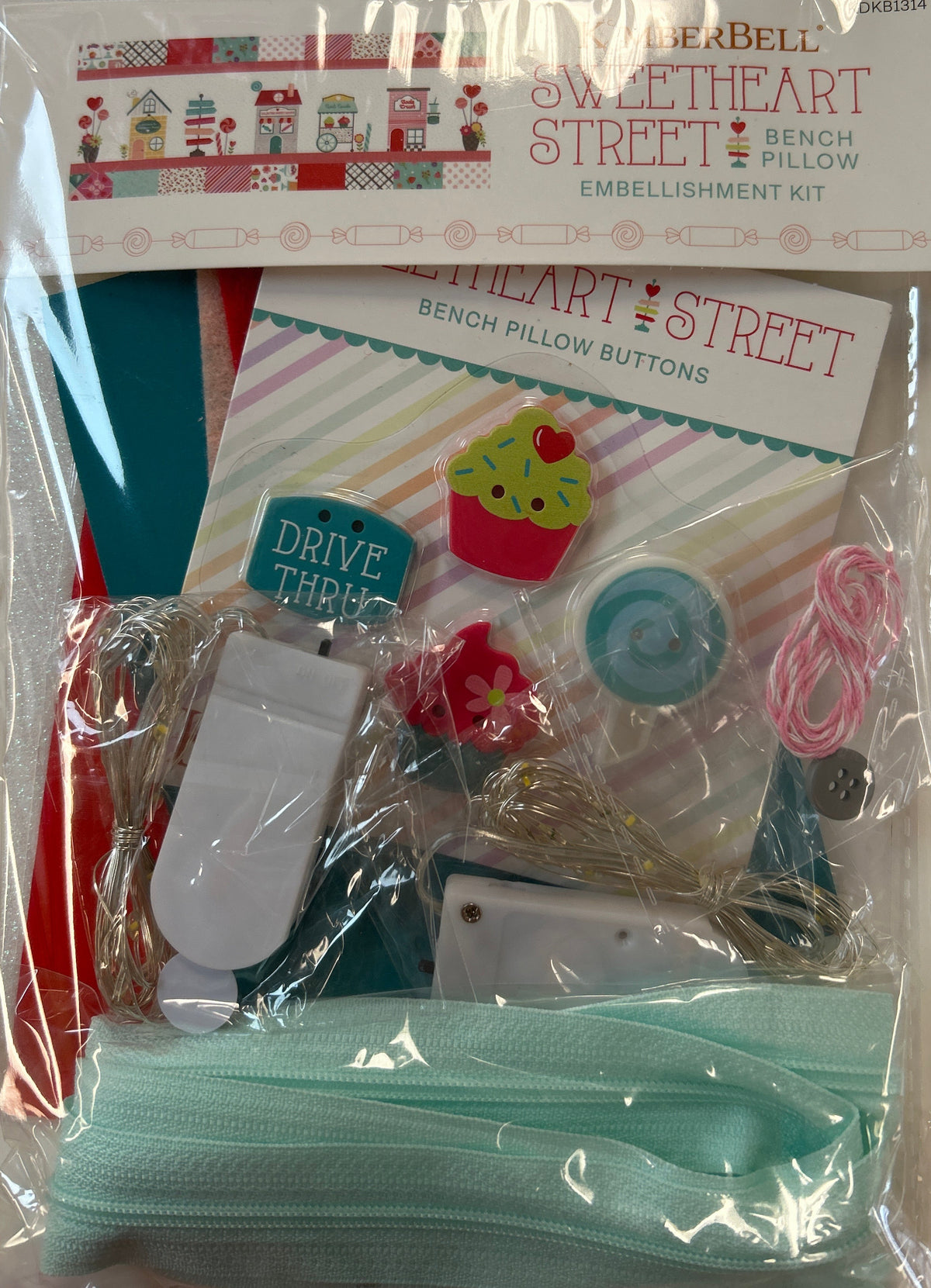 Kimberbell Sweetheart Street Bench Pillow Embellishments
