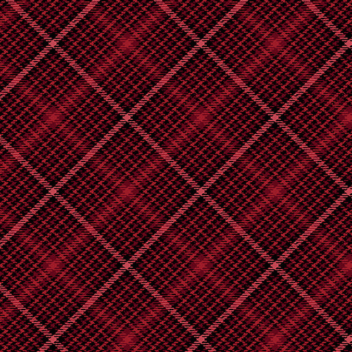 Winter in the Pines-Festive Tartan Red
