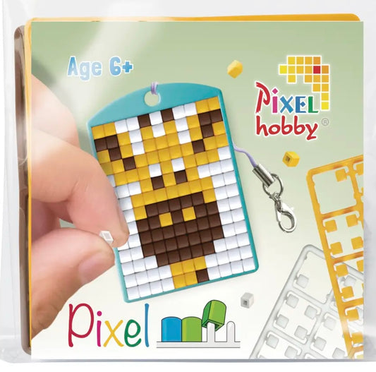 Pixel Medallion Keychain - Giraffe 23120