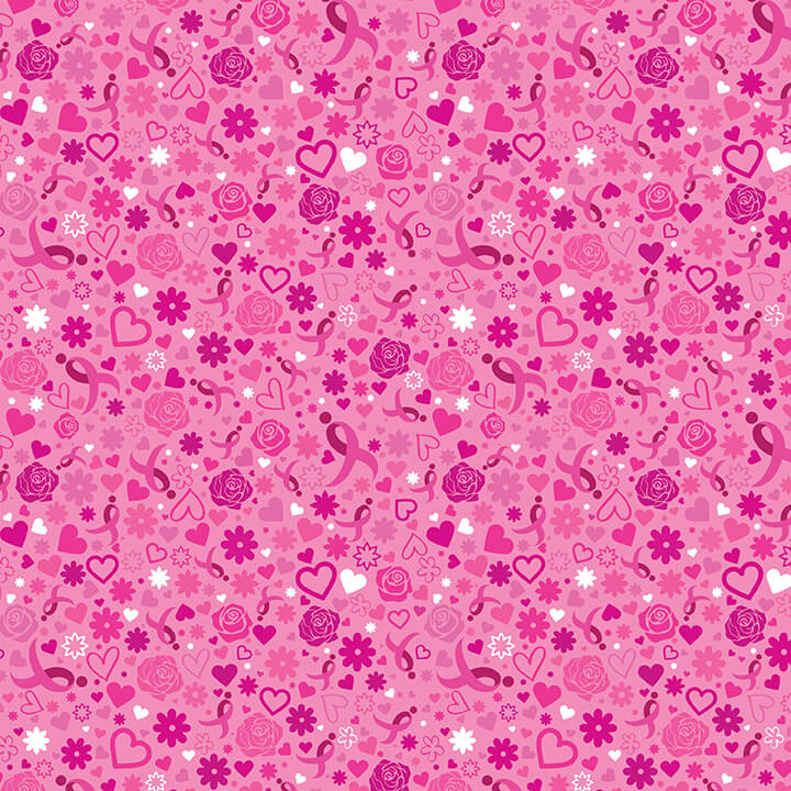 Hearts and Ribbon Light Pink - 10567-LTPINK-SGK