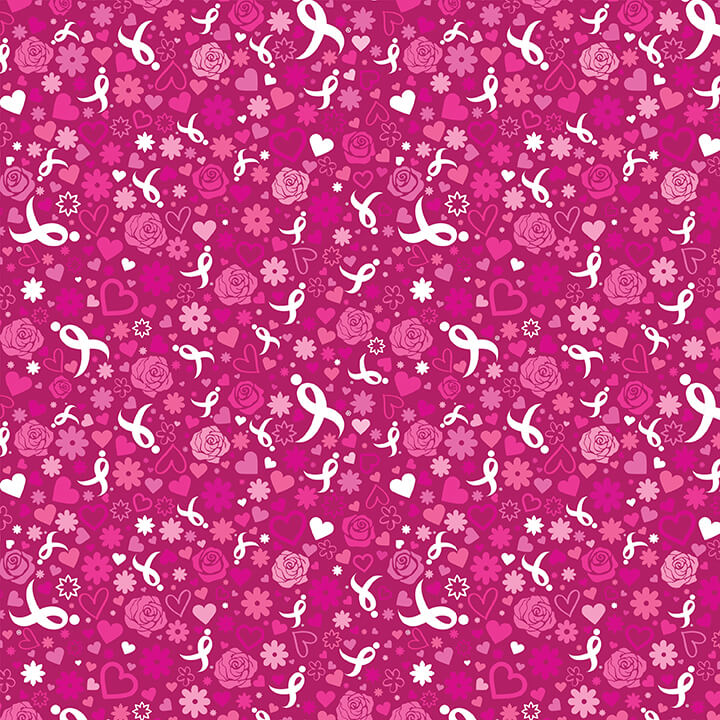 Hearts and Ribbon Dark Pink - 10567-DKPINK-SGK