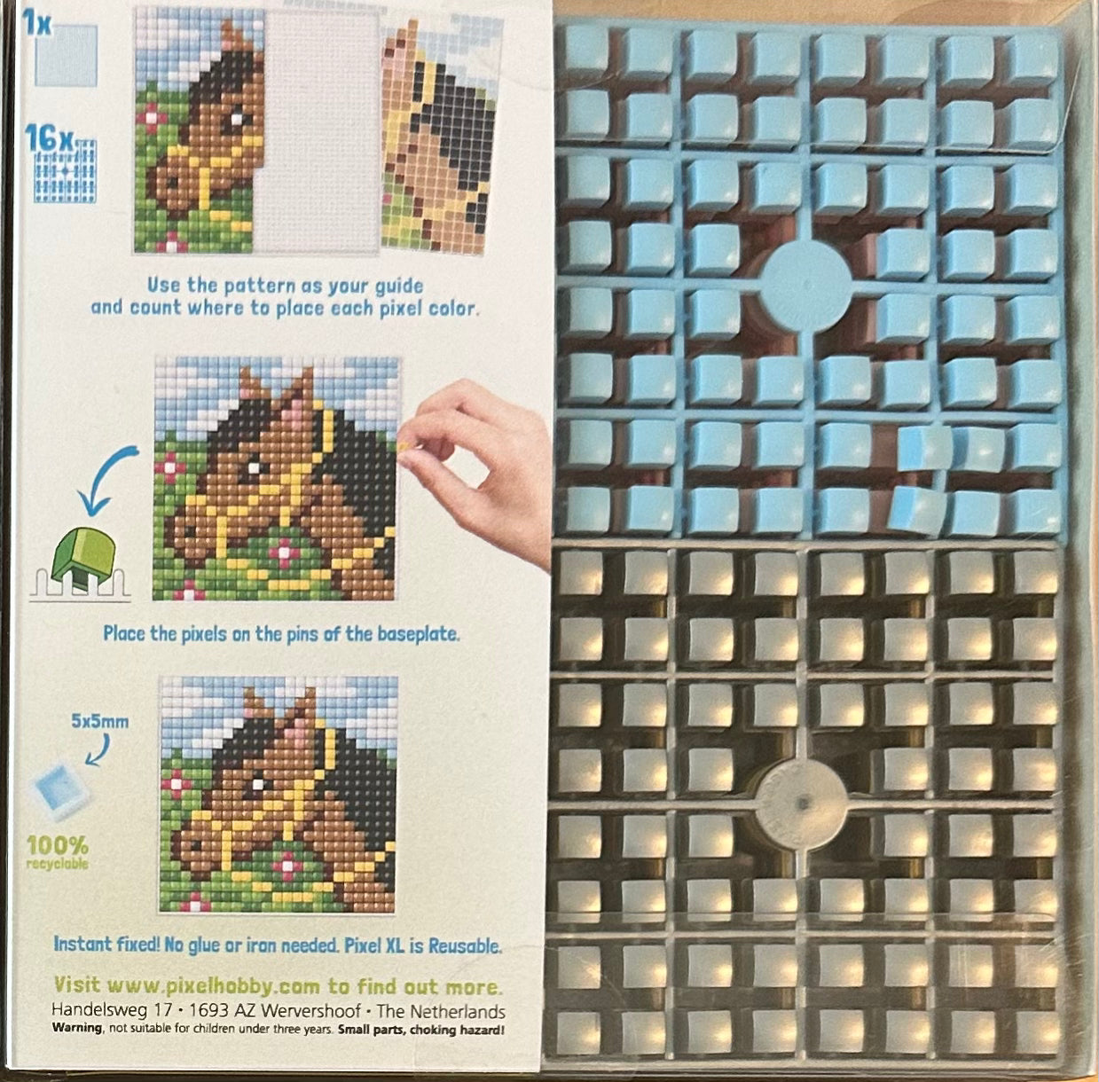 Pixel XL Flexible Baseplate Horse I 41055