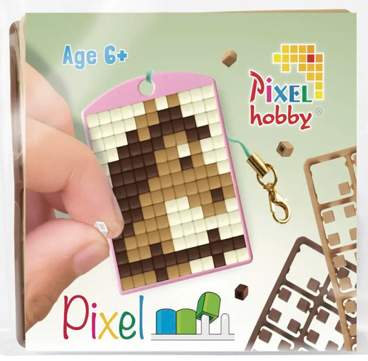 Pixel Medallion Keychain - Horse 23113