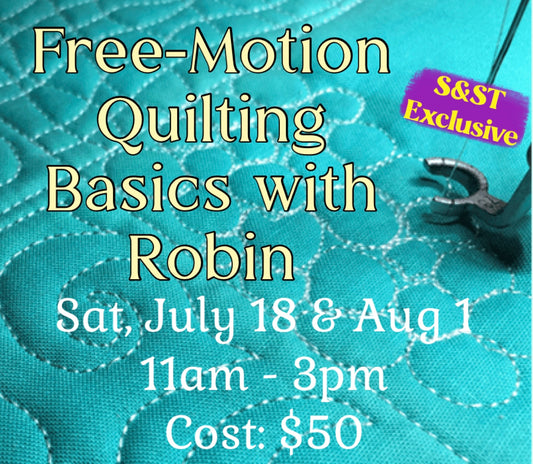 Free Motion Quilting Basics with Robin