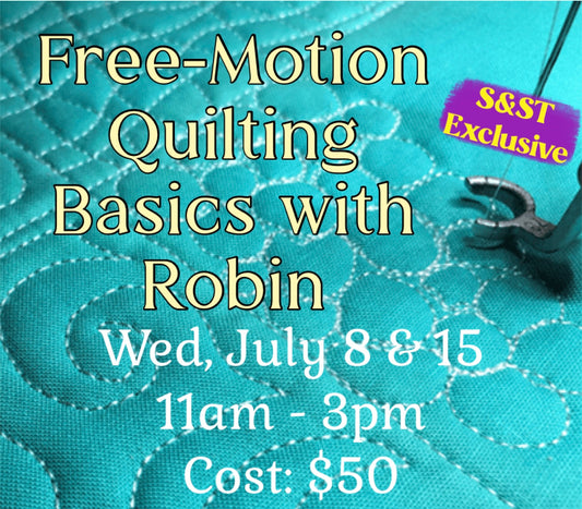Free Motion Quilting Basics with Robin