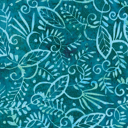 Leafy Vines - Dark Teal - 9221-48