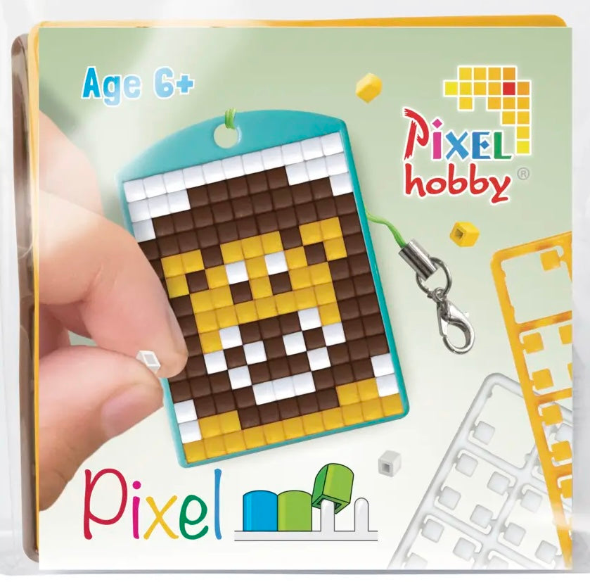 Pixel Medallion Keychain - Lion 23131