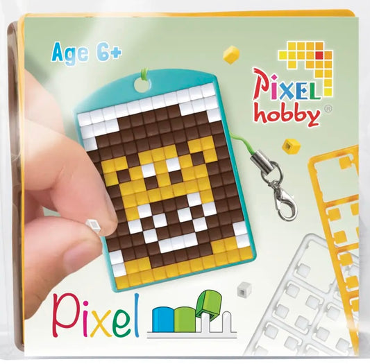 Pixel Medallion Keychain - Lion 23131