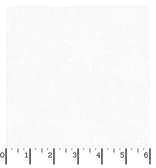 White Snowflake Solitare - 16007M-SW