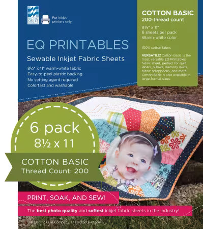 EQ Printables Inkjet Fabric Sheets - p-fabrc
