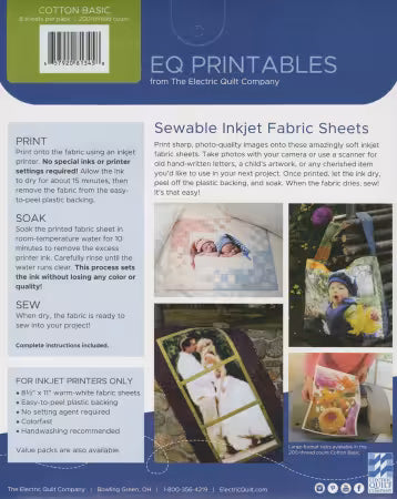 EQ Printables Inkjet Fabric Sheets - p-fabrc
