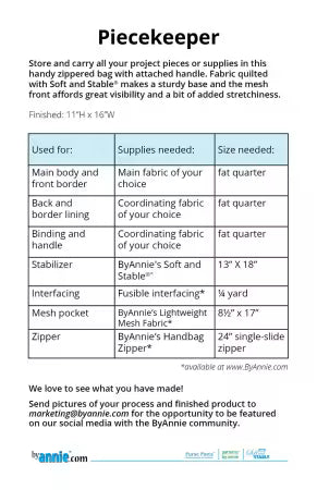 Piecekeeper  - PBA28125