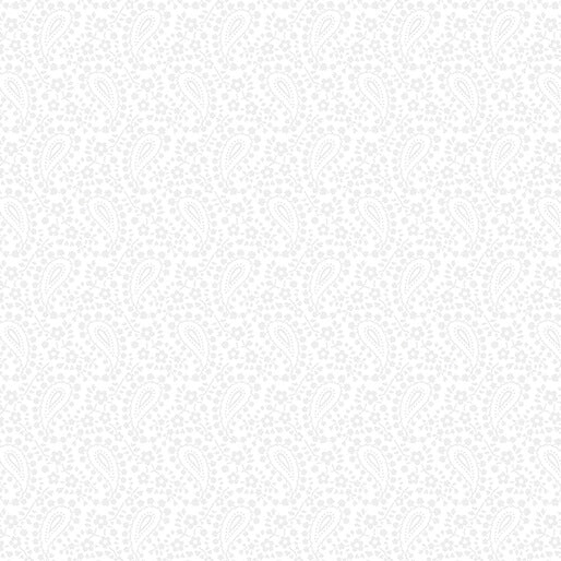 Paisley Floral White - 1465009B