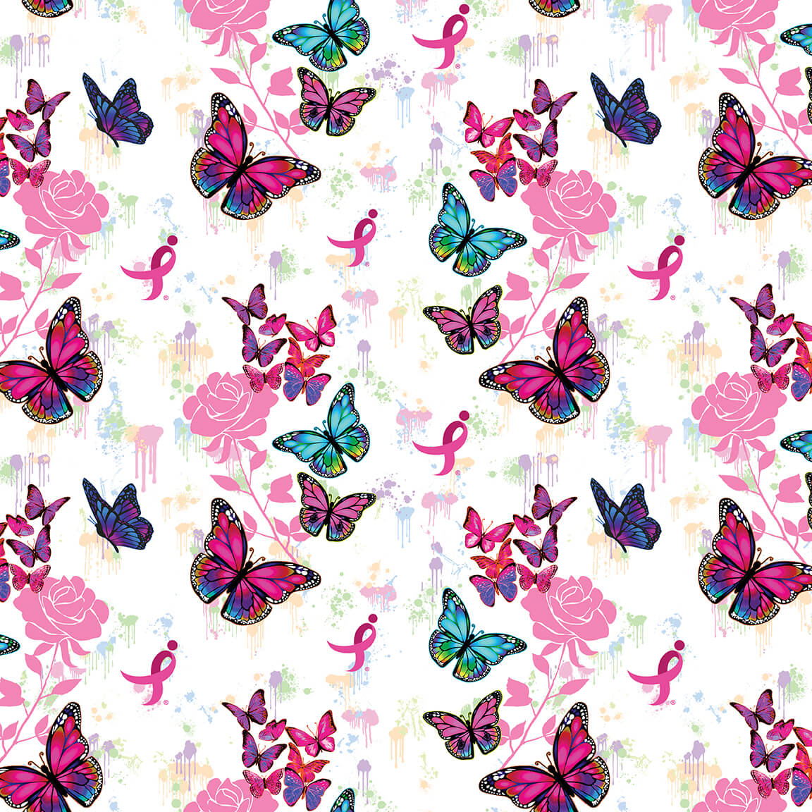 Pink Ribbon Butterfly - 10564-SGK